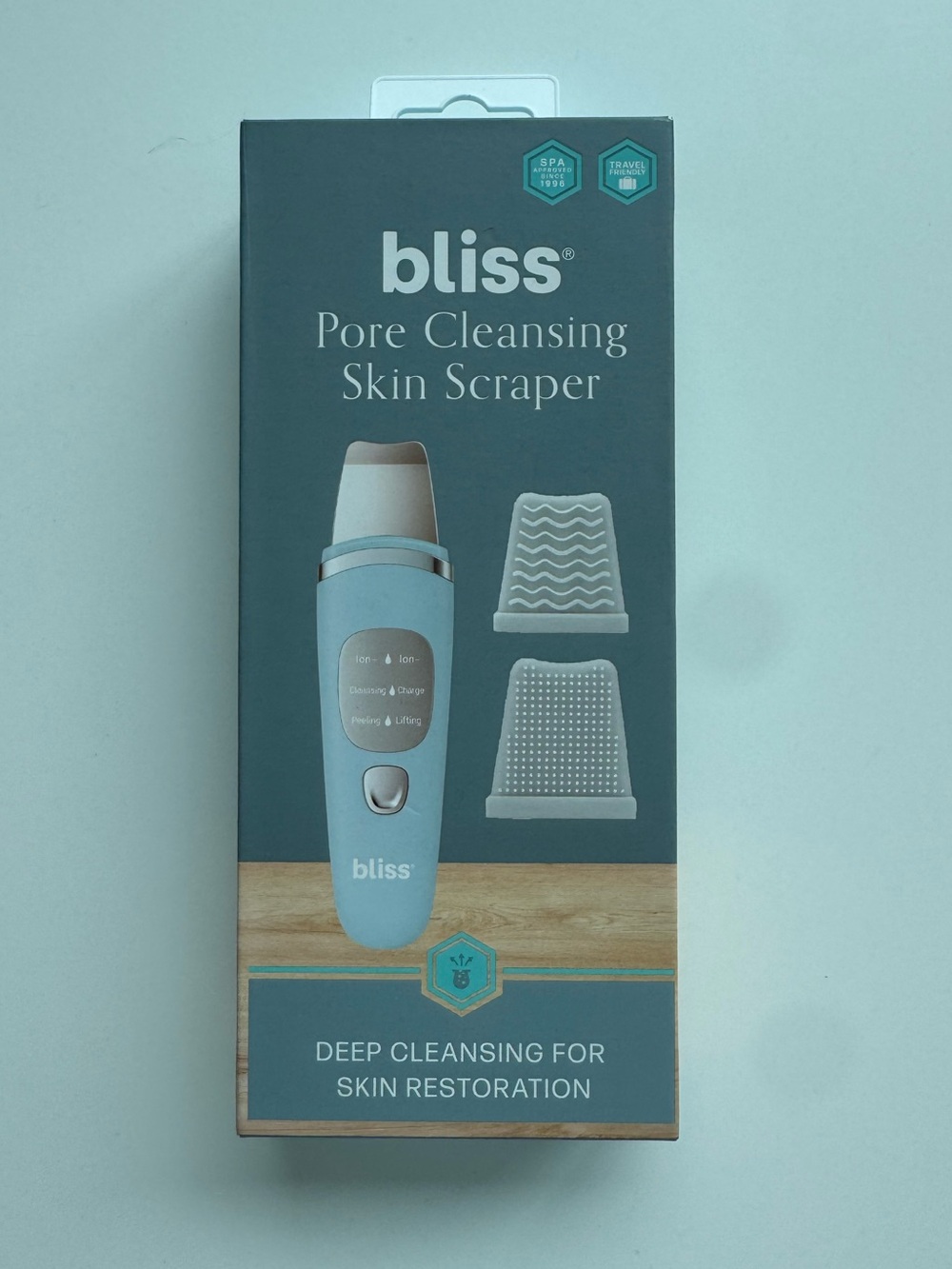 NWT Bliss Ultrasonic Skin Scrubber | Facial Pore Cleansing & Exfoliating Tool